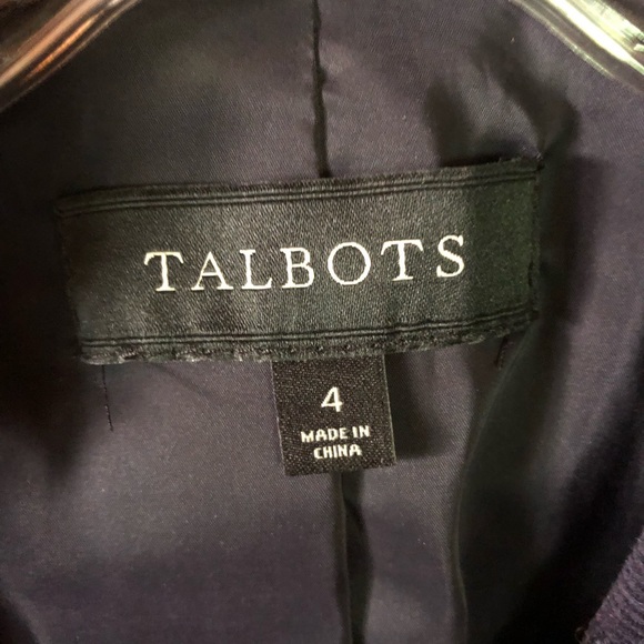 Talbots Navy Corduroy Blazer Size 4 NWOT - Picture 5 of 12